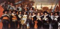 Officers And Sergeants Of The St Hadrian Civic Guard portrait Dutch Golden Age Frans Hals